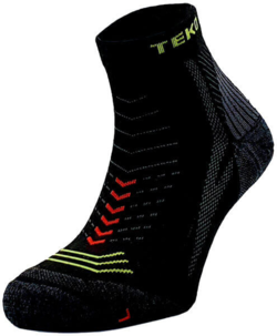 Teko ecoRUN Enduro - Light Half Cushion Minicrew - Black