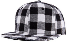 Black / White Snapback Cap