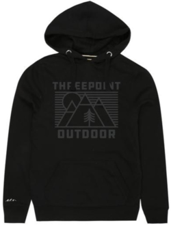 Threepoint - Outdoor Lines Pullover Hood - Black