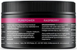 PurePower l-leucin, l-isoleucin, l-valin, hindbærsmag - 150g