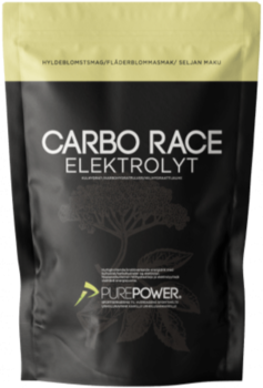 PurePower Carbo Race Elektrolyt Hyldeblomst - 1 kg.