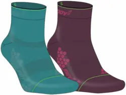 Inov8 - TrailFly Sock Mid - Teal/Purple - 2 pack