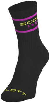 Scott - Retro Casual Crew Socks - Black