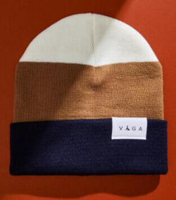 Våga - The Beanie - Navy / Camel / White