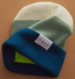 Våga - The Beanie - Navy / Aqua / Cream