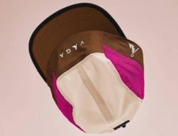 Våga - Club Cap - Beige / Brown / Neon Pink