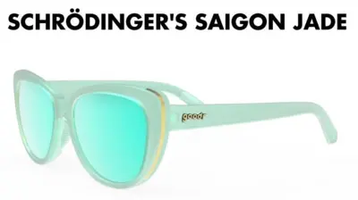 goodr Runway Sunglasses - Schrodinger's Saigon Jade