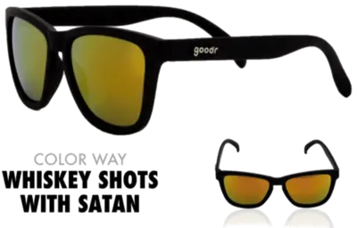 goodr Sunglasses - Whiskey Shots with Satan
