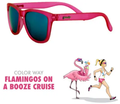 goodr Sunglasses - Flamingos On A Booze Cruise