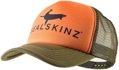 Sealskinz Trucker Cap - Orange/Green