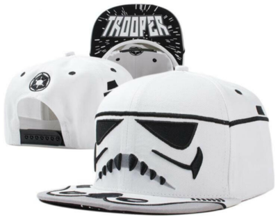 Trooper Snapback Cap - White or Black