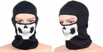 Black Skeletor Full Face Mask