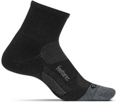 Feetures Merino10 Ultra Light Quarter - Sort