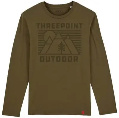 Threepoint - Outdoor Lines LS-shirt - Khaki