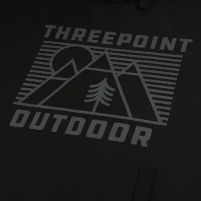 Threepoint - Outdoor Lines Pullover Hood - Black