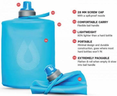 Hydrapak - Stow bottle 500 ml.