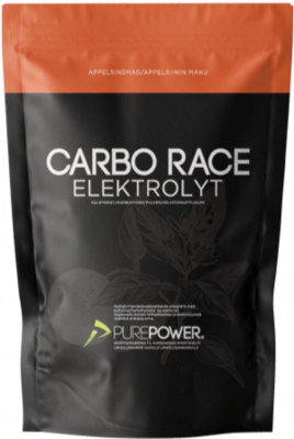 PurePower Carbo Race Elektrolyt Appelsin - 1 kg.