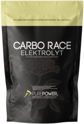 PurePower Carbo Race Elektrolyt Hyldeblomst - 1 kg.