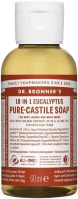 Dr. Bronner´s  Liquid Soap - Eucalyptus - 60 ml.