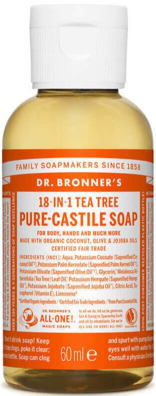 Dr. Bronner´s  Liquid Soap - Tee Tree - 60 ml.