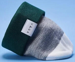 Våga - The Beanie - Racing Green / Grey / White