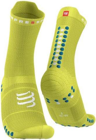 Pro Racing Socks V4.0 Ultralight Run High - Primrose/Fjord Blue