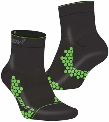 Inov8 - TrailFly Sock Mid - Black/Green - 2 pack
