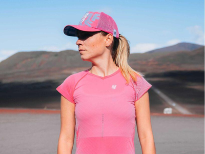 Compressport - Trucker Cap - Hot Pink / Hawaiian Ocean