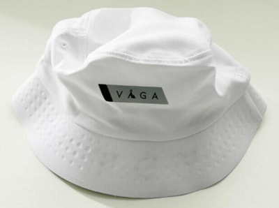 Våga -  Feather Racing Bucket Hat - White / Mist Grey / Black