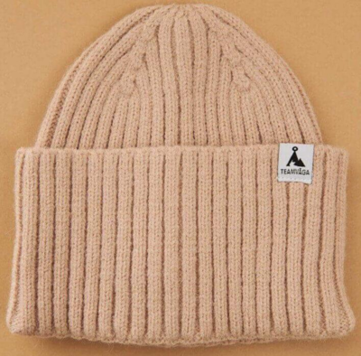 Våga - Ribbed Beanie - Taupe / Navy