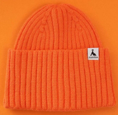 Våga - Ribbed Beanie - Orange / Flame Red