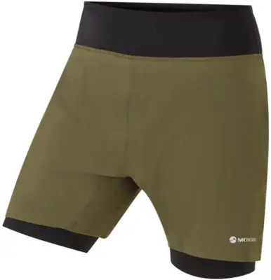 Montane - Dragon Twin Skin Shorts - Kelp Green