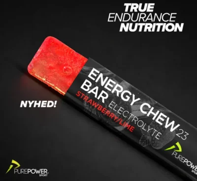 PurePower Chew Bar Jordbær Lime - 30 g.