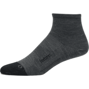 Feetures Merino10 Ultra Light Quarter - Grå