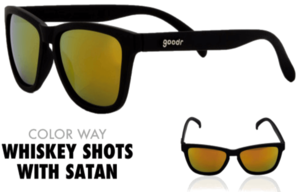 goodr Sunglasses - Whiskey Shots with Satan