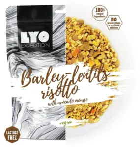 LyoFood Barley Lentils Risotto med Avocado Mousse - Laktosefri & Vegansk