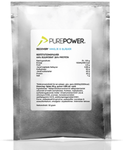 PurePower Recovery Vanilje Blåbær - 50 g
