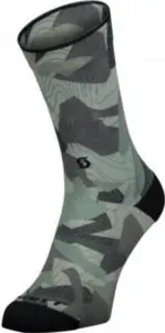 Scott - Trail Camo Map Crew Socks - Grey/Black