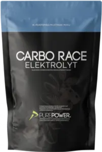 PurePower Carbo Race Elektrolyt Blåbær - 1 kg.