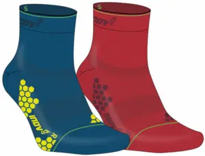 Inov8 - TrailFly Sock Mid - Blue/Red - 2 pack