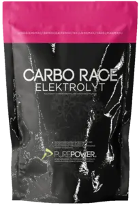 PurePower Carbo Race Elektrolyt Hindbær - 1 kg.