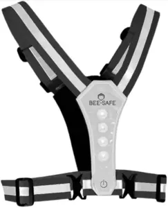 LED refleks harness vest - Silver
