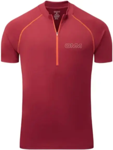 OMM - Bearing Zip Tee - Dark Red