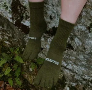 Creepers - Toe Socks 2.0 - Quarter Crew - Olive - Limited Edition